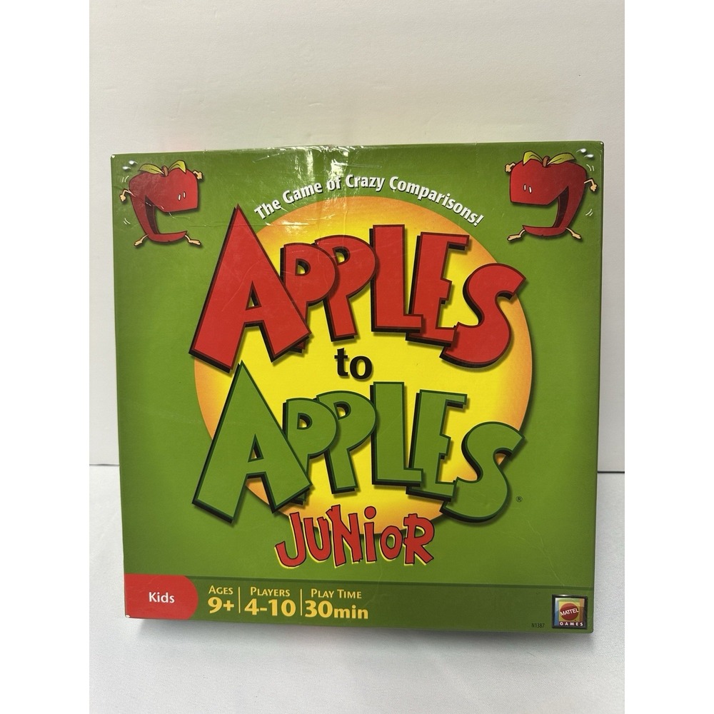 Mattel Apples to Apples Junior: The Game of Crazy Comparisons Card Game Complete